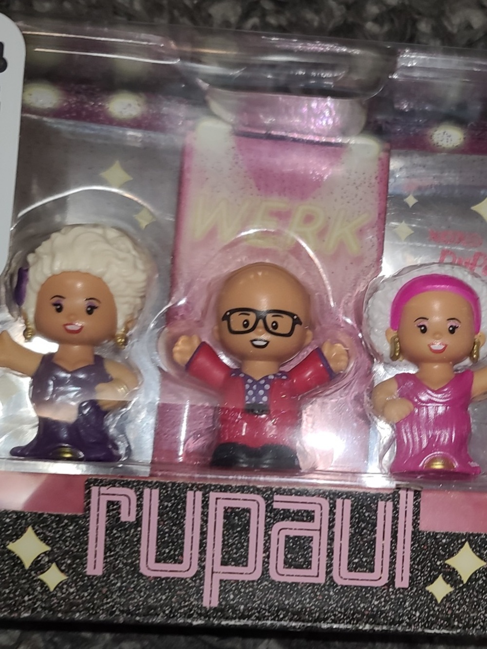 RUPAUL Little People Collector Pack Figurines Drag Queen Doll Fisher Price NIB